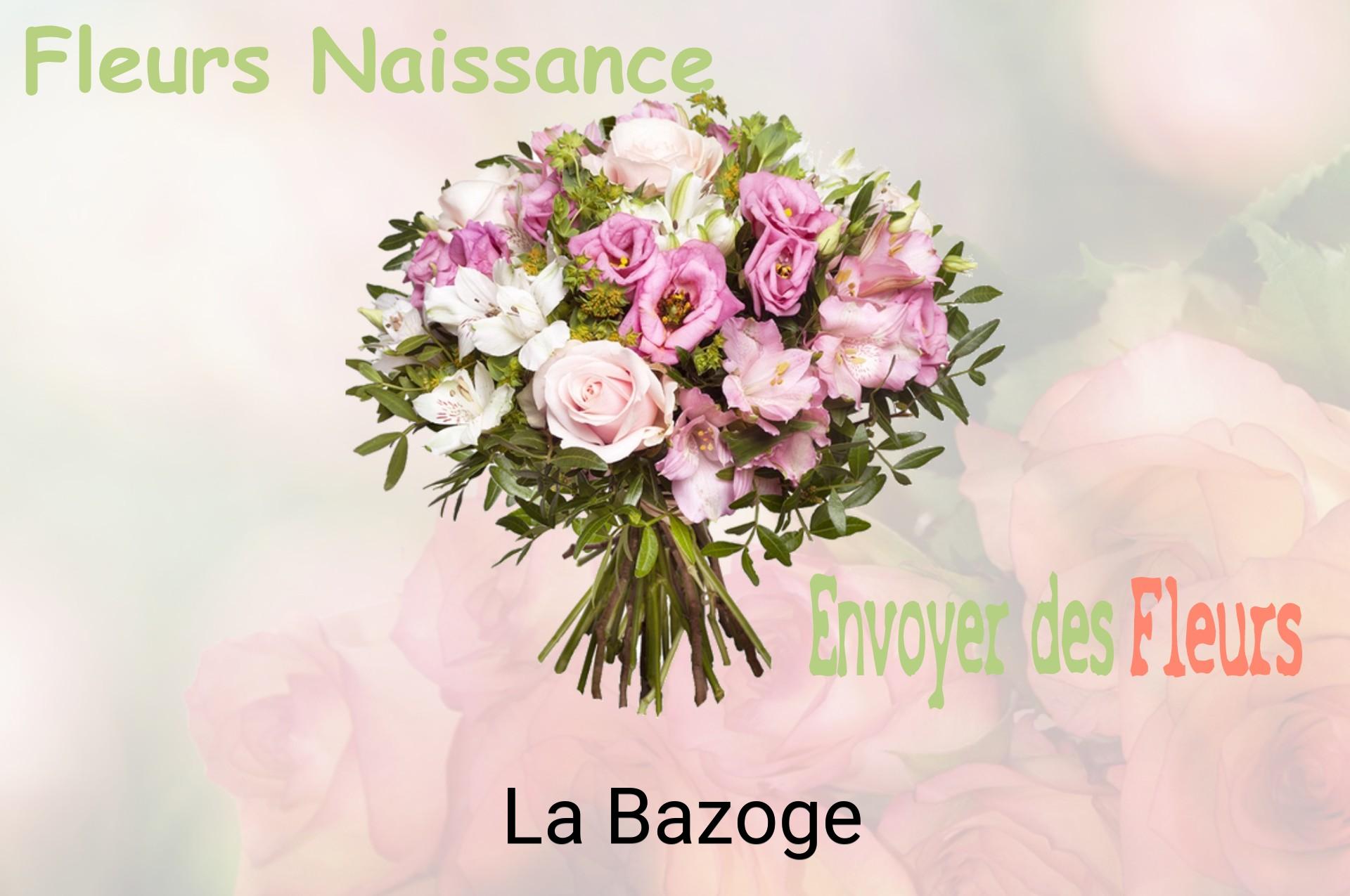 Bouquet de fleurs de naissance livré à La Bazoge